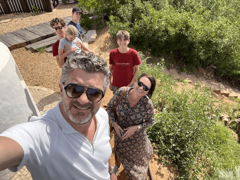 Kristel & Hugo Schoeman with family – owners of Cozy Rentals Marbella.